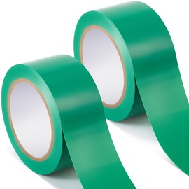 Innconee 2 Pcs MLV Seam Tape 2" x 108' Vinyl Acoustic Sealant Tape Vinyl Seam Tape for Mass Loaded Vinyl Noise Barriers Installation Walls and Ceilings, Green