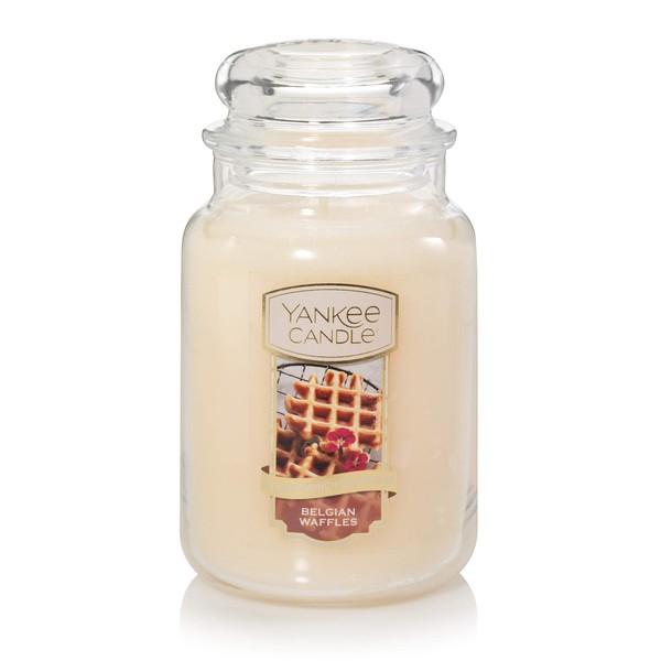 Yankee Candle Belgian Waffles Scented, Classic 22oz Large Jar Single
