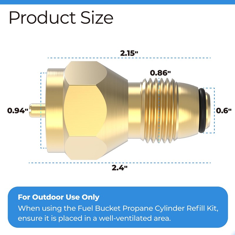 PalpitateC F276172 Replacement for Propane Tank Refill Adapter, fit for