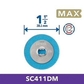 Dremel MAX Hochleistungs-Schleifscheibe (SC411DM), 3 Aluminiumoxid-Schleifscheiben mit 3,2 mm Durchmesser für die Formgebung/Glättung von Holz, Kunststoff, Metall
