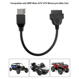 WUMZIJ Motorcycle 6 Pin OBD Diagnostic Cable Adapter for BRP Moto ATV UTV Motorcycle Bike Clut, Motorcycle Diagnostic Tool Cable 6 Pin to 16 Pin
