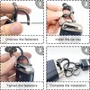 OSIFIT - Llavero de coche estilo fibra de carbono, universal,