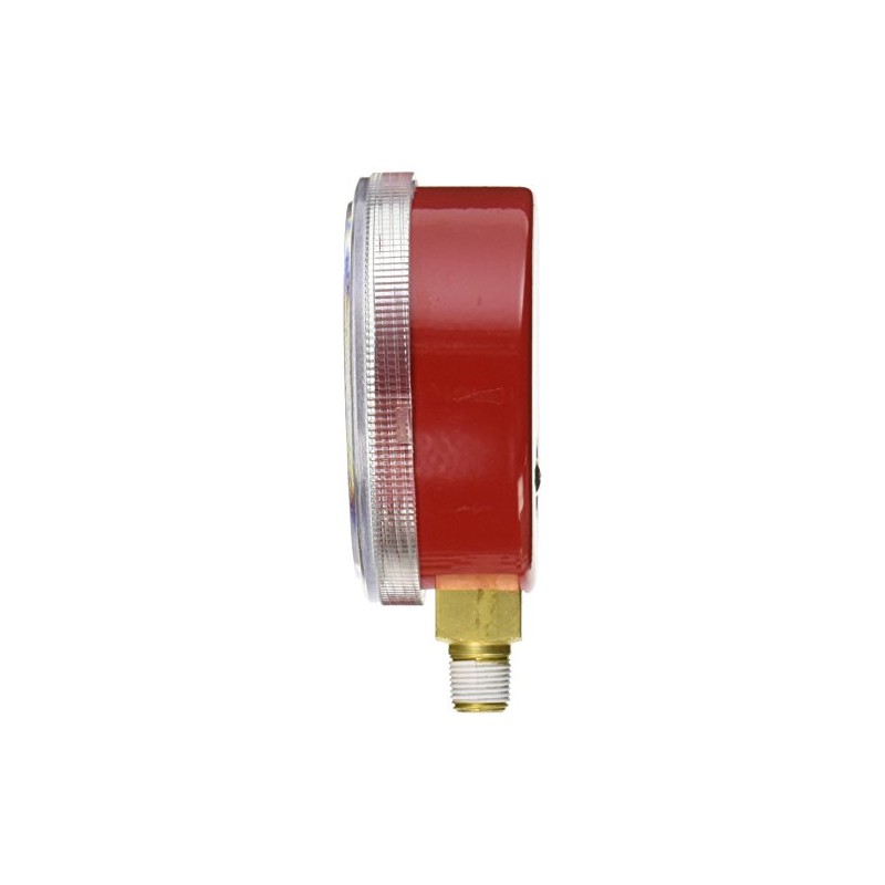 Yellow Jacket 49001 2-1/2" Gauge (Degrees F), Red Pressure, 0-500