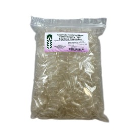Vitamins TAPIOCA VEGAN Vegetable Empty Capsules 1000 Count - Size 00 Kosher, Non-GMO USA