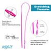 HOYOLS Drawstring Threader, Flexible Plastic Nylon Needle for Quick &