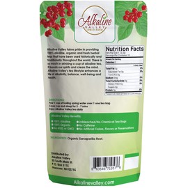 Sarsaparilla Tea - 100% Organic - 15 Unbleached/Chemical-Free Sarsaparilla Tea Bags - Pack of 6 - Caffeine-Free, No GMO …