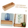 Alipis Bamboo Silverware Tray 3pcs Wooden Drawer Organiser Organiser Box