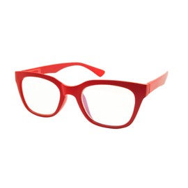 Gabriel + Simone Millie Reading Glasses Matte Red/Blue-Light Readers / 0.00 (no magnification)