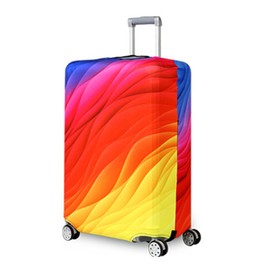 Comfysail Elastic Travel Suitcase Cover Suitcase Protective Case with Zip Luggage Cover for 18-32 Inch Suitcase, b