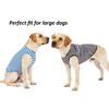 WEONE Camisa de algodón a rayas para perro, ropa básica