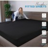 ACRALI HOME King Size Fitted Sheets 40cm/16in Deep Fitted King
