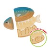 Woody Puddy First Play Grilled Fish Set, Magnet, Wooden Toy,