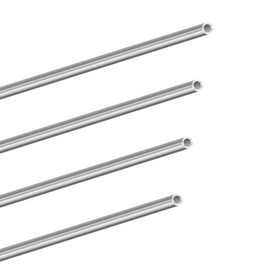 LAVMHAB 304 Stainless Steel Tube 6mm OD X 1.0mm Wall Thickness 300mm Length, Seamless Round Stainless Steel Pipes (4pcs)