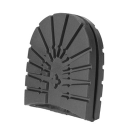 Diydeg Suela de Goma de Repuesto Duradera para Zapatos, Zapatos, Media Suela y Tacones de Goma, para Zapatos de Cuero, Zapatos Deportivos, reparación de Zapatos(Black Heel)