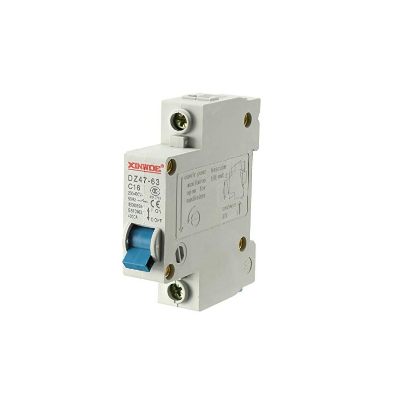 sourcing map 1 Pole 16A 230/400V Low-voltage Miniature Circuit Breaker