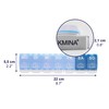 KMINA - Pill Box 7 Days 4 Compartments Tablet Organiser
