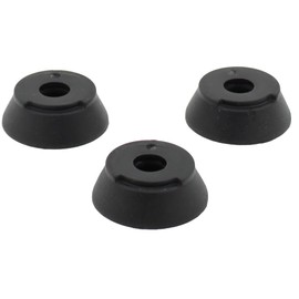 Lifeswonderful - Set of 3 Replacement Screw-in Rubber Cane Tips Feet Suitable for Hurrycane Freedom Edition Walking Sticks