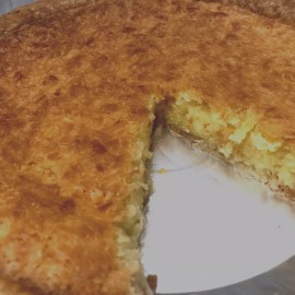 Handmade Coconut Custard Pie Gourmet -Old  Fashioned Handmade with Rich Creamy Filling