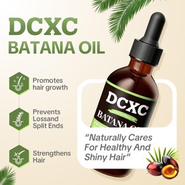 Aceite de Batana 100% Puro y Natural para el Crecimiento del Cabello - Fortalece el Cabello, Reduce el Ruptura y la Caída del Cabello, Mejora el Brillo - Nutrición para Todos los Tipos de Cabello - 60ml