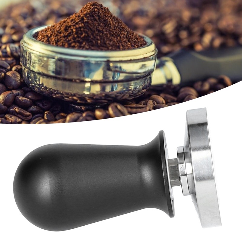 Stainless Steel Coffee Tamper Tool Elastic Powder Press with Spring