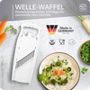 Börner Welle-Waffel PowerLine Gemüsehobel (Weiß) • Gemüseschneider für Wellen- &