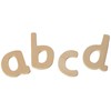 Creation Station CS3745 Wooden Lower Case Letters, Natural Wood