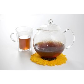 Charles Viancin Silicone Sunflower Trivet/Counter Protector, 6-Inch, Yellow