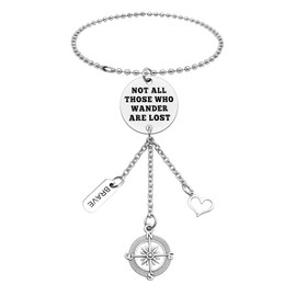 Car Hanging Ornament for Travel Lover Traveler Gift for Women Men Inspirational Gift for Sister Friend Travel Lover Gift for Wanderer Car Rear View Mirror Hanging Accessories Birthday Gift