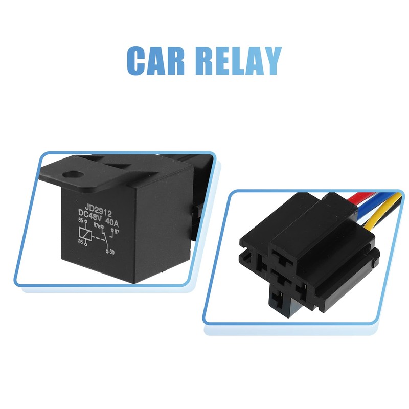 A ABSOPRO Pack of 3 48V 40A SPDT Car Relay