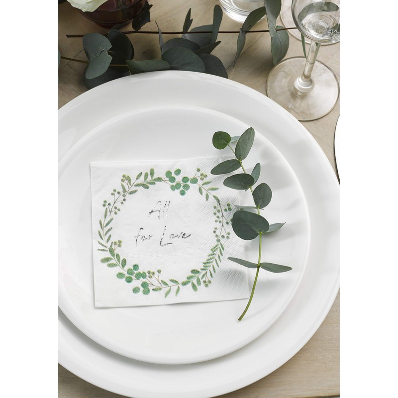 Talking Tables Wreath Cocktail Napkins - Add a touch of