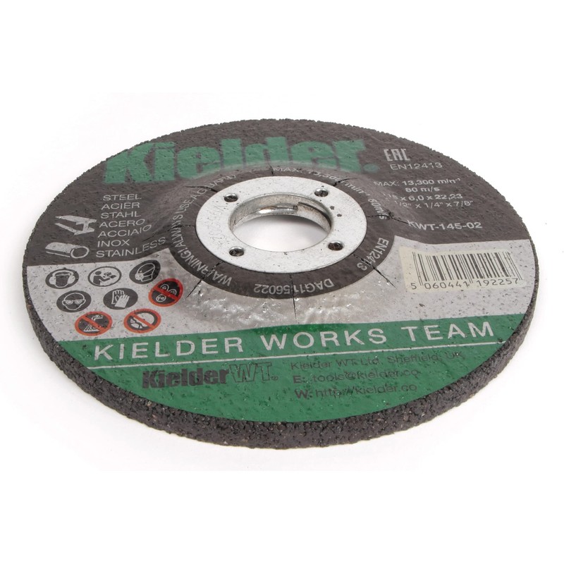Kielder 115mm x 6mm x 22.2mm Grinding Disc (5 Pack)