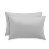 RUIKASI Housewife Pillowcases 2 Pack - Light Grey Standard 50x75