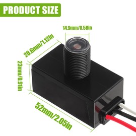 EPLZON Dusk to Dawn Sensor for Outdoor Lighting 120-277V Photoelectric Switch Photocell Light Sensor Hardwired Post Eye Light Suitable