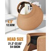 YANIKY Sun Visor Hat for Women, Wide Brim Straw Visors