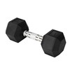 Cast Iron - Chrome Grip Hex Dumbbell - 40 lbs