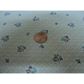 MINI Graphics DOLLHOUSE WALLPAPER- SHEER LACE- BEIGE- MNG3251