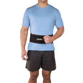 Mueller Adjustable Back and Abdominal Support, Black, One Size