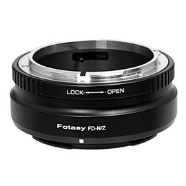 Fotasy Cannon FD Lens to Nikkor Z Mount Adapter, FD Z Adapter, Compatible with Canon FD FL Classic lense, Compatible with Nikon Z Mount Mirrorless Camera Z30 Z50 Z5 Z6 Z7 Z6II Z7II z fc Z9