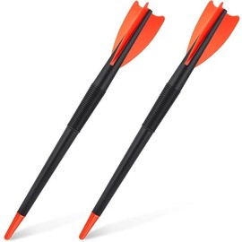 2-Pack 300g Training Javelins - Soft Plastic Track & Field Throwing Equipment for Kids & Adults - Color: Orange, Black, Style Name: Classic Style