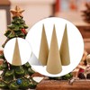 Fancyes 3 Pcs Paper Mache Cones Open Bottom, 25cm Thick