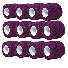 Aguaton Fidowrap Self-Adherent Stretch Cohesive Tape Wrap Bandage for Pets 2 Inches by 6 Yards (Pack of 12)