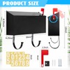 Yaocom Small Cast Wall Mount Mailbox for Outside Metal Mailbox
