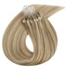 Ugeat Micro Bead Hair Extensions Highlight Blonde Micro Loop Hair