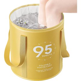Foot Bath - Collap-sible Bucket For Soaking Feet Folding Portable Foot Bath Bucket with Non-Slip Base Container For Home Care Circulation Shower Travel Cleaning