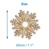 Baker Ross FE984 Snowflake Mini Wooden Shapes - Pack of