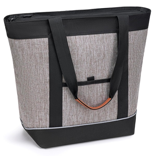 TIIOCTI Insulated Cooler Bag - Large Reusable Grocery Tote for