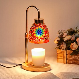 Baquler Turkish Candle Warmer Lamp with Timer Electric Dimmable Candle Warmer Turkish Table Lamp Adjustable Height Moroccan Decor Lighting for Women Mom Birthday Gifts Bedroom Home Office Decor