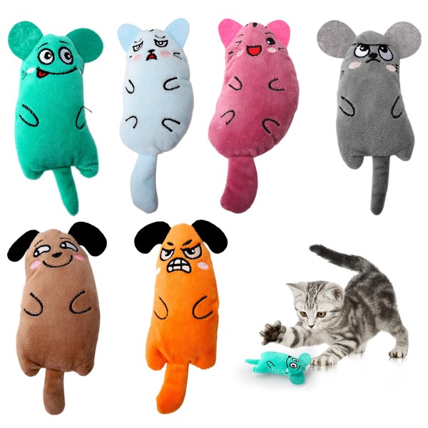 KQDRAVINE Catnip Cat Toy, 6-Piece Cat Toy Set of Cat