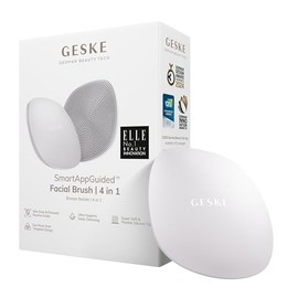 GESKE  Cepillo facial SmartAppGuided 4 en 1  Cepillo de limpieza facial  Cepillo de silicona suave  Limpieza facial profesional  Dispositivo de...    