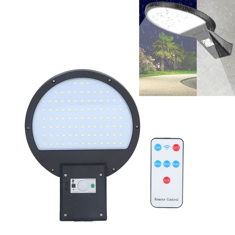 LED Solar Street Light 90LED Human Body Induction Light IP65